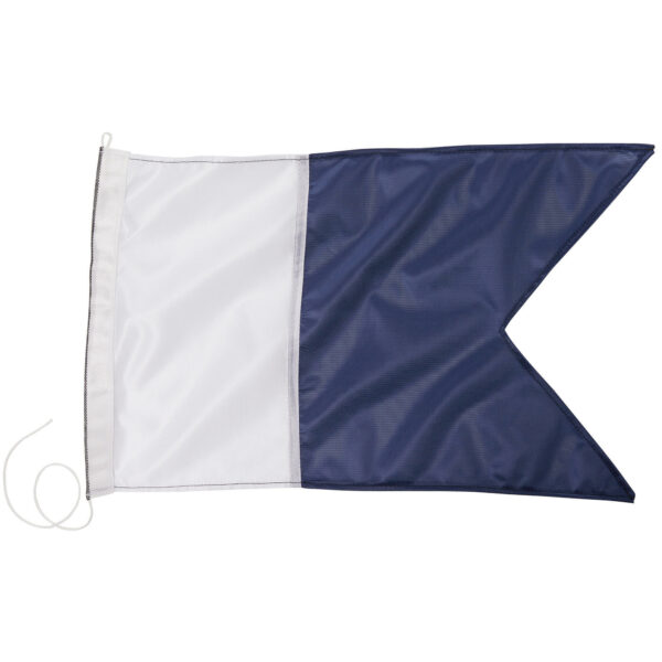 Taucherflagge Alpha blau/weiss