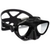 Tauchmaske Freediving Damen/Herren C4 Carbon Plasma verspiegelte Gläser schwarz