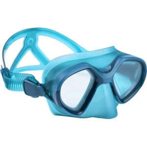 Tauchmaske Freediving Damen/Herren FRD 500 dunkelblau/türkis