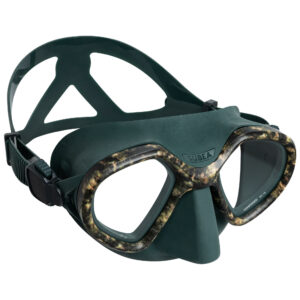 Tauchmaske Freediving Damen/Herren SPF 500 camouflage/braun