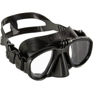 Tauchmaske Freediving integrierte Kamerahalterung Omer Alien schwarz
