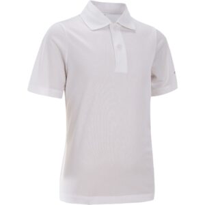 Tennis Poloshirt Kinder TPO 100 weiss