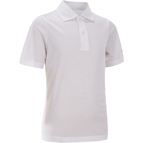 Tennis Poloshirt Kinder TPO 100 weiss