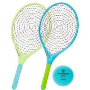 Tennis-Set Funyten 2 Schläger und 1 Ball blau/grün