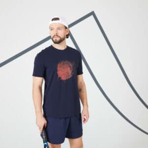 Tennis-Shirt Herren Soft TTS marineblau