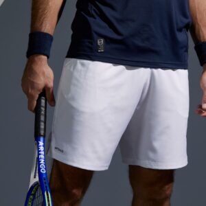 Tennis-Shorts Dry Herren 500 weiss