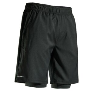 Tennis-Shorts Herren TSH 500 Thermic schwarz