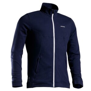 Tennisjacke Herren TJA 500 Thermic marineblau