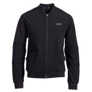 Tennisjacke Kinder TJK500 schwarz