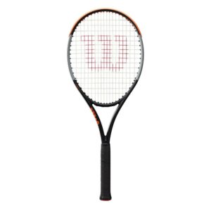 Tennisschläger Wilson Burn 100LS V4.0 schwarz/grau/orange unbesaitet