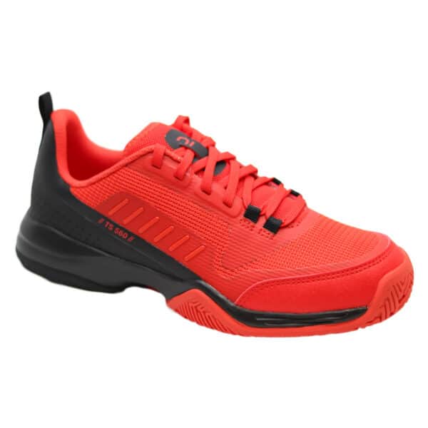 Tennisschuhe Kinder TS500 Fast JR Lace Lava Turnschuhe