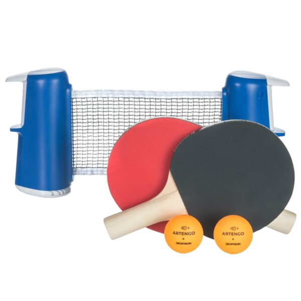 Tischtennis-Set Rollnet Small + 2 Schläger + 2 Bälle