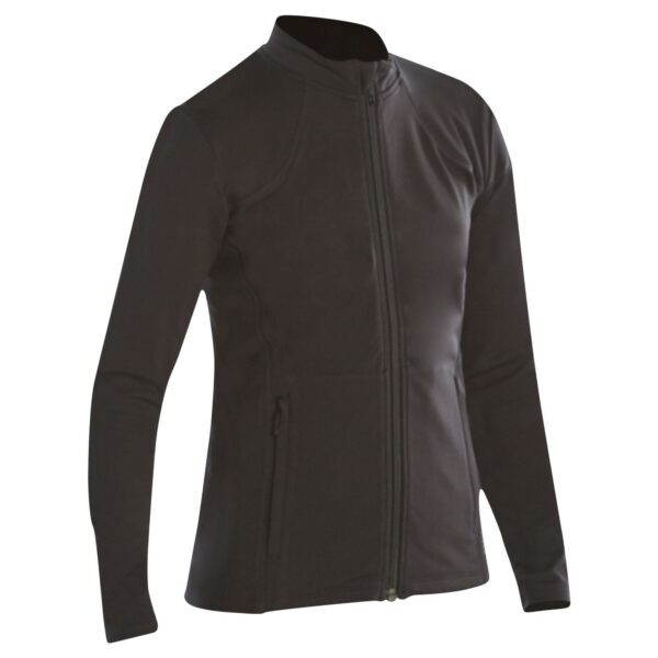 Trainingsjacke Eiskunstlauf Kinder schwarz