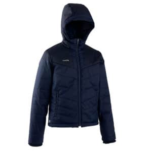 Trainingsjacke Fussball warm Kinder marineblau