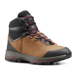 Trekkingschuhe MT100 Leder wasserdicht Damen