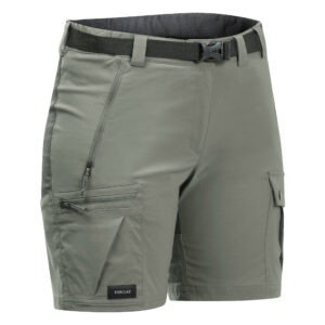 Trekkingshorts Bergtrekking MT500 Damen khaki