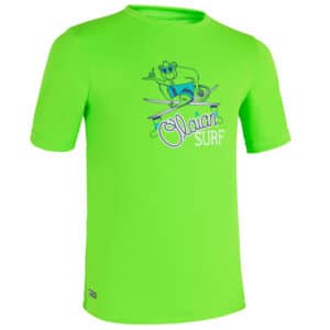 UV-Shirt Kinder UV-Schutz 50+ grün/bedruckt