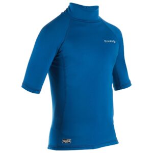 UV-Shirt Kinder UV-Schutz 50+ mit Fleece blau