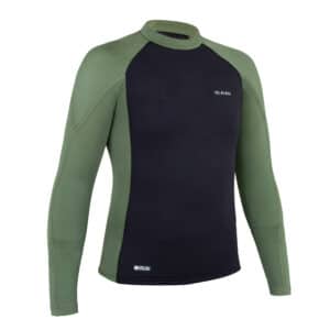 UV-Shirt langarm Kinder UV-Schutz 50+ 900 Neo schwarz/khaki