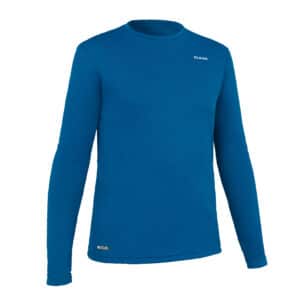 UV-Shirt langarm Surfen Kinder blau