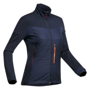 Unterjacke Bergtrekking MT900 Merinowolle Damen schwarz