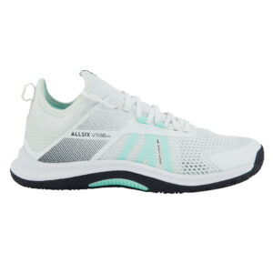 Volleyballschuhe FIT 500 Damen weiss/grün