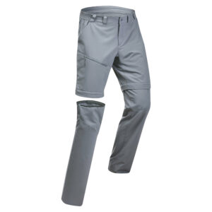 Wanderhose Zip-Off-Hose MH150 Herren grau