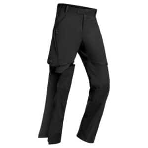 Wanderhose Zip-Off-Hose MH500 Kinder Gr. 122–170 schwarz