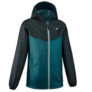 Wanderjacke MH150 Wasserdicht Kinder Gr. 122–170 grün