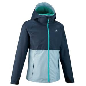 Wanderjacke MH500 Wasserdicht Kinder Gr. 122–170 blau