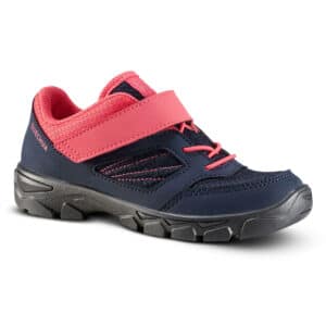 Wanderschuhe MH100 Klettverschluss Kinder Gr.24–34 blau/rosa