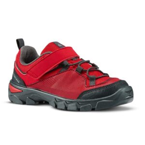 Wanderschuhe MH120 niedrig Klettverschluss Kinder Gr. 28–34 rot