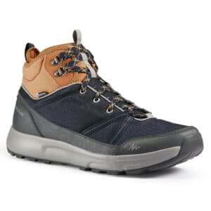 Wanderschuhe Naturwandern NH150 halbhoch wasserdicht Herren schwarz