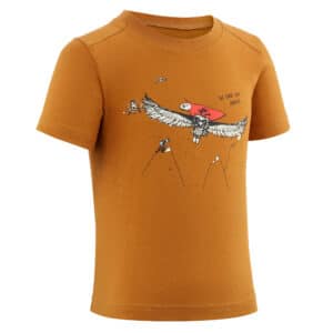 Wandershirt kurzarm MH100 Kleinkinder Jungen Gr. 92–116 braun