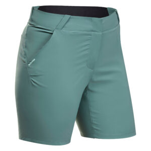 Wandershorts Bergwandern MH100 Damen grün