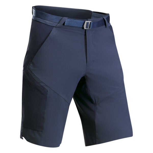 Wandershorts Bergwandern MH500 lang Herren blau