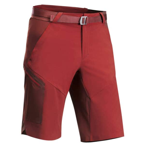 Wandershorts Bergwandern MH500 lang Herren rot