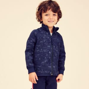 Wendejacke 500 Kinder marineblau