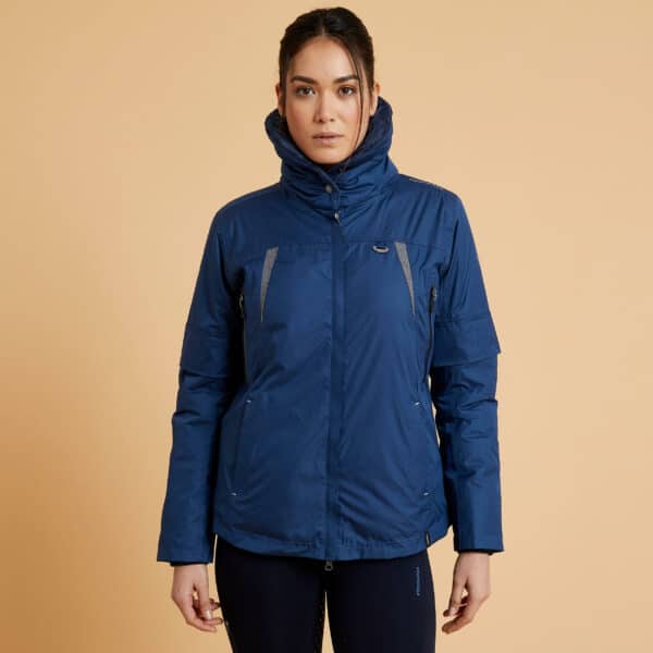 Winter-Reitjacke Tosca wasserdicht Damen dunkelblau