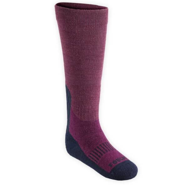 Winter-Reitsocken 500 Warm Kinder violett