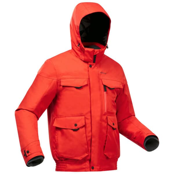 Winterjacke Blouson Winterwandern SH100 X-Warm wasserdicht -10 °C Herren rot