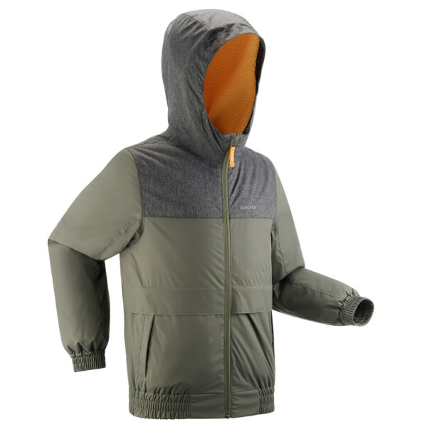 Winterjacke Winterwandern SH100 Wasserdicht X-Warm -1°C Kinder Gr.122–170 khaki