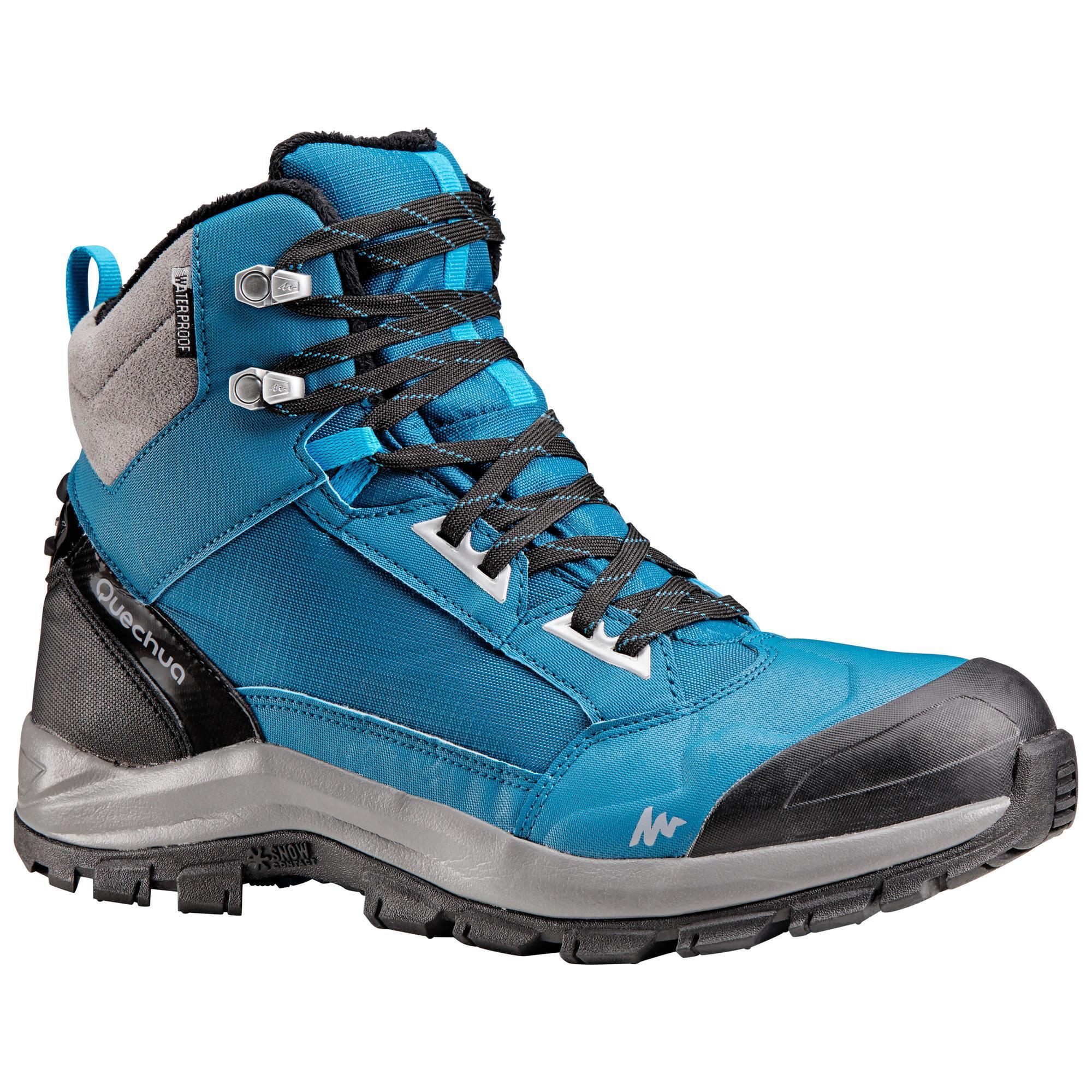 Winterschuhe Winterwandern SH520 X-Warm wasserdicht Herren blau