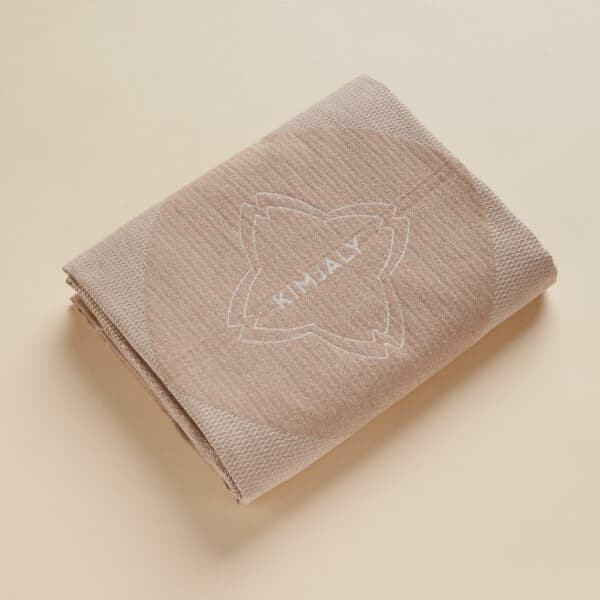 Yoga-Handtuch Sonnengrüße beige