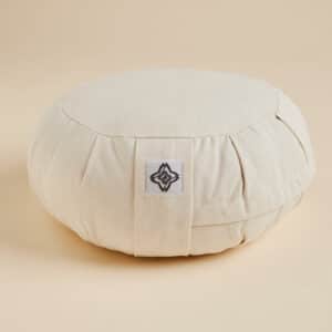 Yoga-Zafu Meditation rund beige