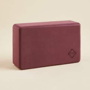 Yogablock Schaumstoff bordeaux