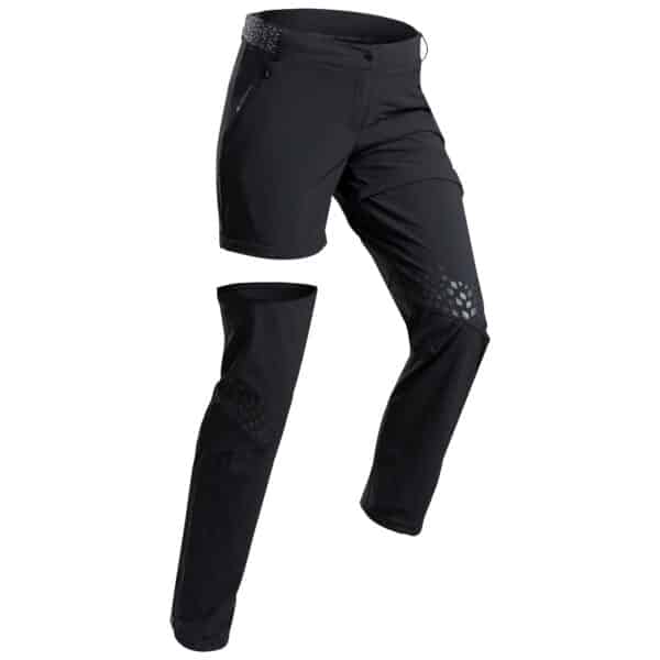 Zip-Off-Hose Bergwandern MH550 Damen schwarz