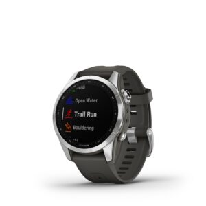 GPS-Uhr Smartwatch Garmin Fenix 7S silber/grau