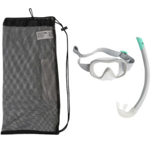 Schnorchel-Set Subea mit Maske SNK 500 Kinder grau