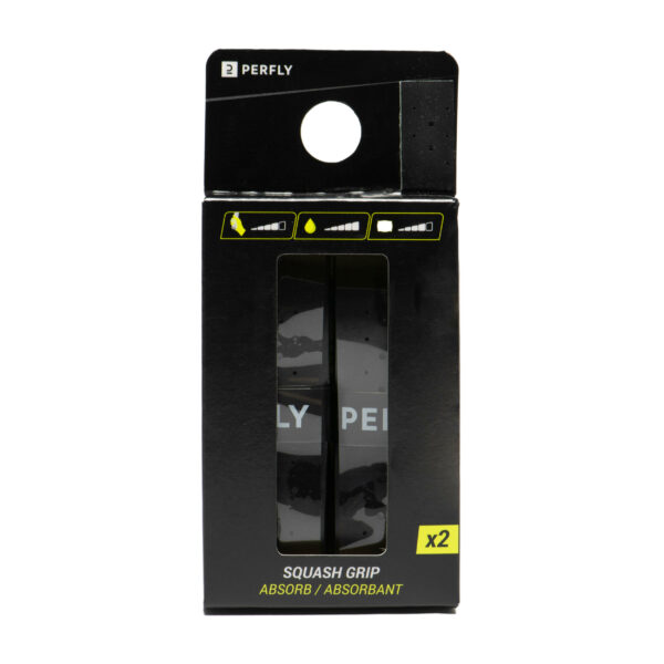 Squash Griffband Absorb 2er Pack schwarz